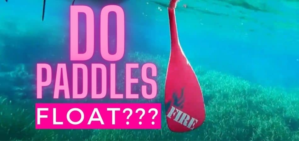 Do Paddle Board Paddles Float